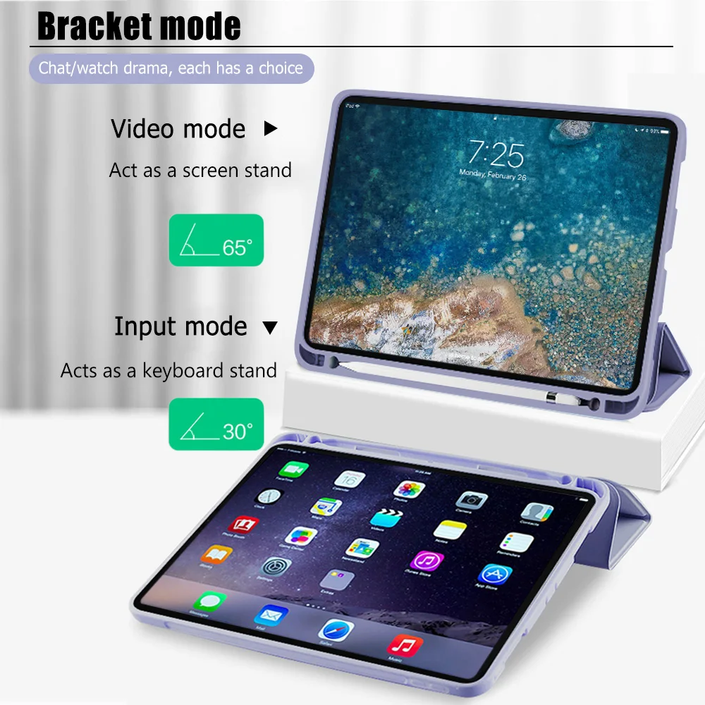 Чехол GOOJODOQ для iPad Pro 11 2020 чехол Air 4 10 9 12 2018 кожаный умный чехол|Чехлы планшетов и