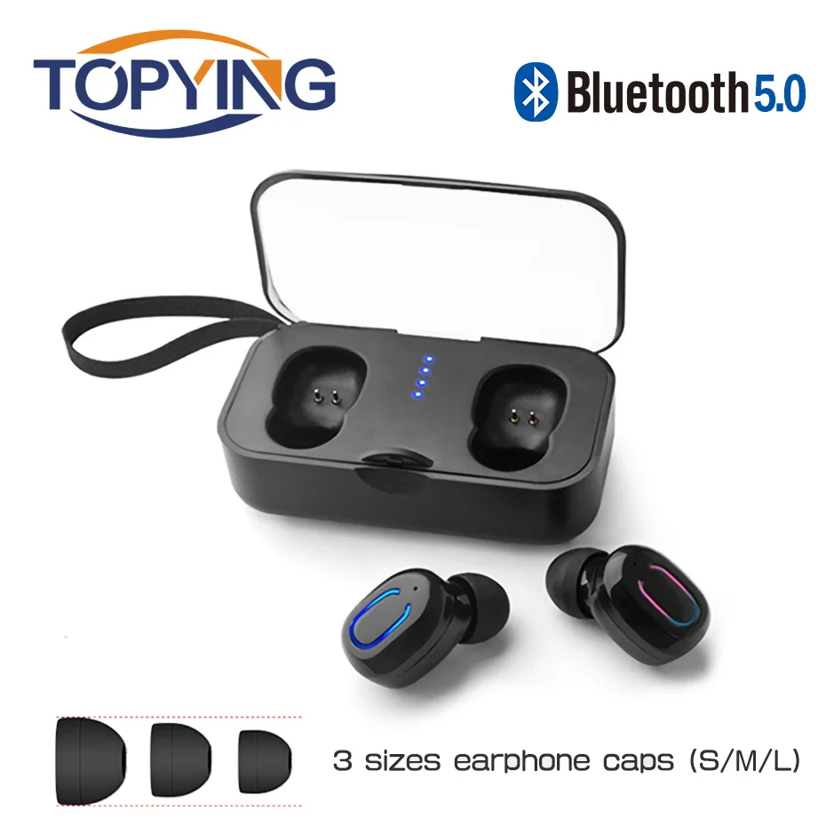 V5.0 Bluetooth стерео наушники беспроводной IPX водонепроницаемый ключ гарнитура 500 мАч