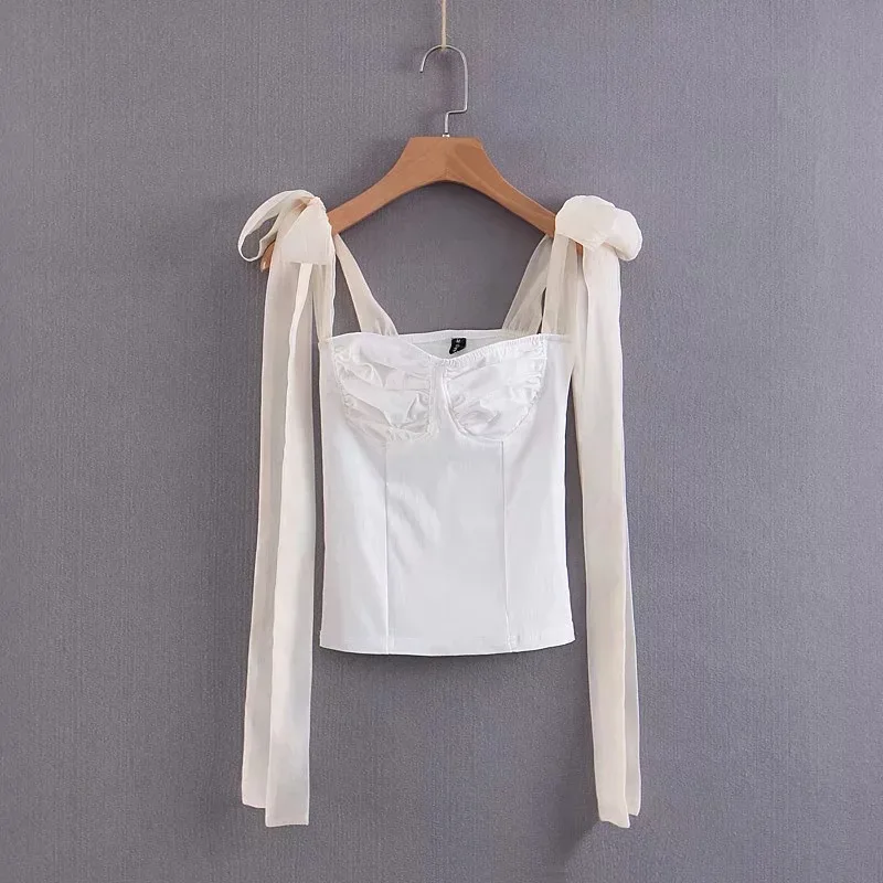 

Both Sides Bandage Cloth Stereo Camisole Women's Summer Women's Short Tops 853-6157