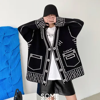 2D Loose Knitted Cardigan 3