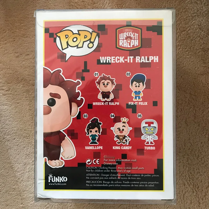 Эксклюзивный официальный Funko pop Wreck-It Ральф#01 Виниловая фигурка Коллекционная модель игрушки с оригинальной коробкой