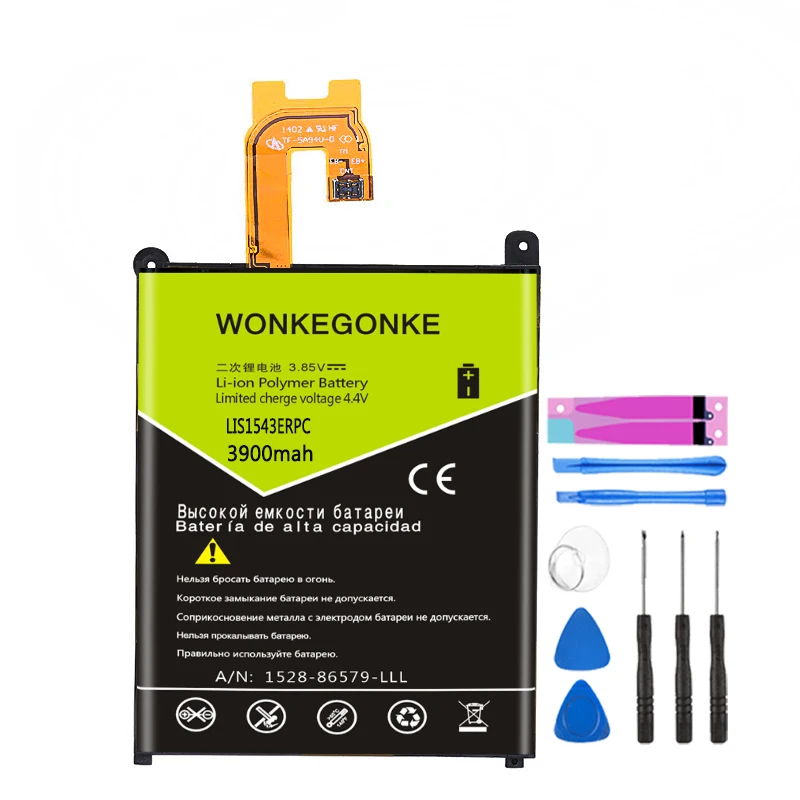 Аккумулятор WONKEGONKE LIS1543ERPC для Sony Xperia Z2 L50w L50U L50T Sirius SO-03 D6503 D6502 | Мобильные телефоны и