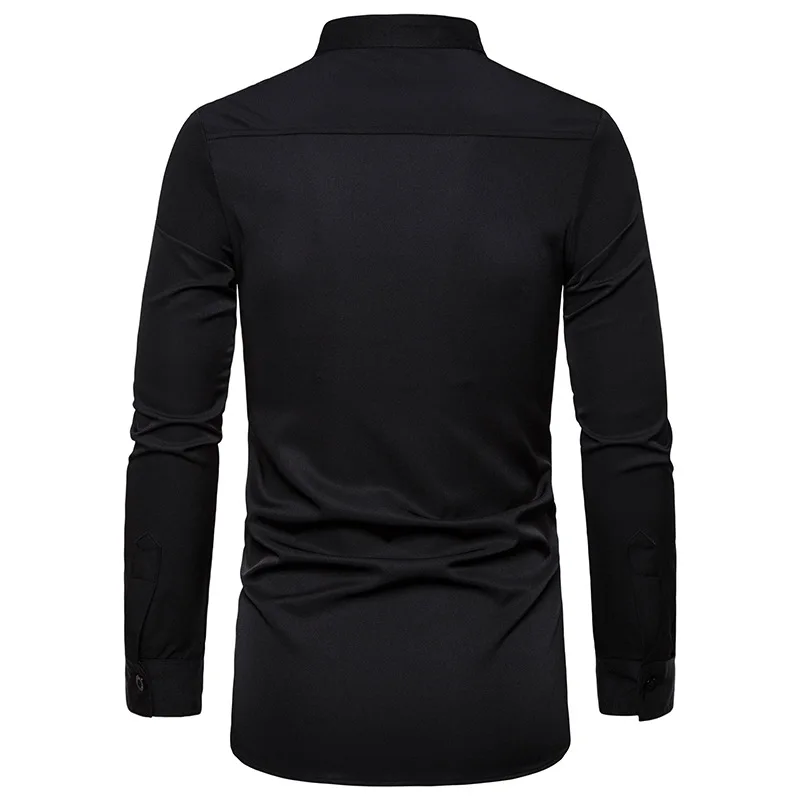 Африканская печать Дашики Мужская рубашка тонкий длинный рукав Chemise Homme этнический Тотем дизайн мужские платья рубашки Свадебная вечеринка Camisas