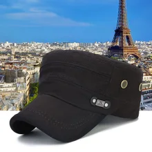 Мужская и женская армейская Кепка с плоским козырьком, хлопковая, военная, винтажная, дышащая, для улицы THJ99