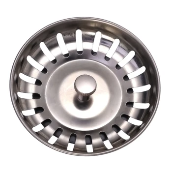 

1Pc Sewer Filter Cover Sink Drain Cover Bathroom Drain Deodorant Plug Floor Drain Strainer Silver
