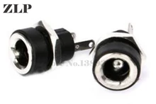 Connecteur de prise d'alimentation cc femelle, adaptateur de prise à montage sur panneau, 2 terminaux de Type DC 022B x 1/5x2.5mm