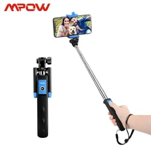 Mpow MBT12 Bluetooth селфи палка iSnap Y выдвижной дизайн для iPhone huawei samsung Xiaomi телефонов до 6,5 дюймов 30 мин зарядка