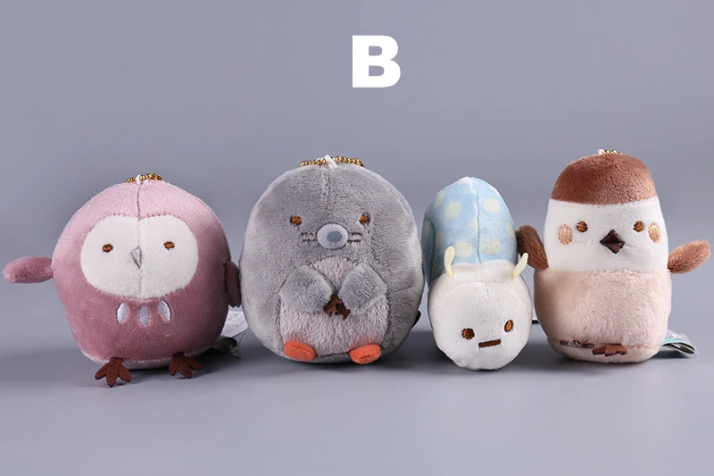 Sumikko Gurashi Keychain Ornament Peluche 8cm Stress Relieve Doll Kids Girl Cute Birthday Gift Plush Suffed Toys Kawaii Animal (12)