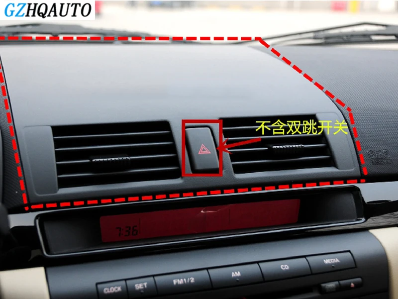 

HengFei car accessories Air outlet for Mazda 3 Instrument panel outlet air Conditioner air outlet Without double flash switch