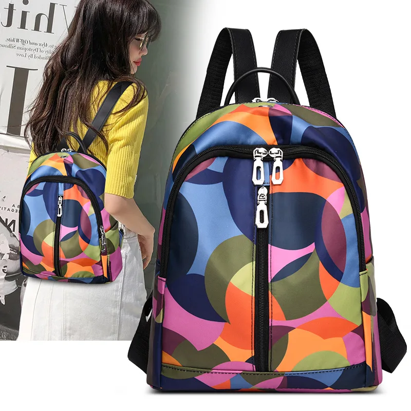 

Backpack Women's 2019 New Style Korean-style Oxford Waterproof And Breathable Large-Volume Students Bag Printed WOMEN'S Backpack