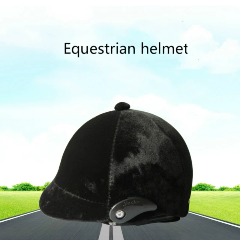 

Best Adjustable Free Size Equestrian Horse Riding Helmet Equestrian Helmets Casco Capacete Riding Equipment Black High Quality
