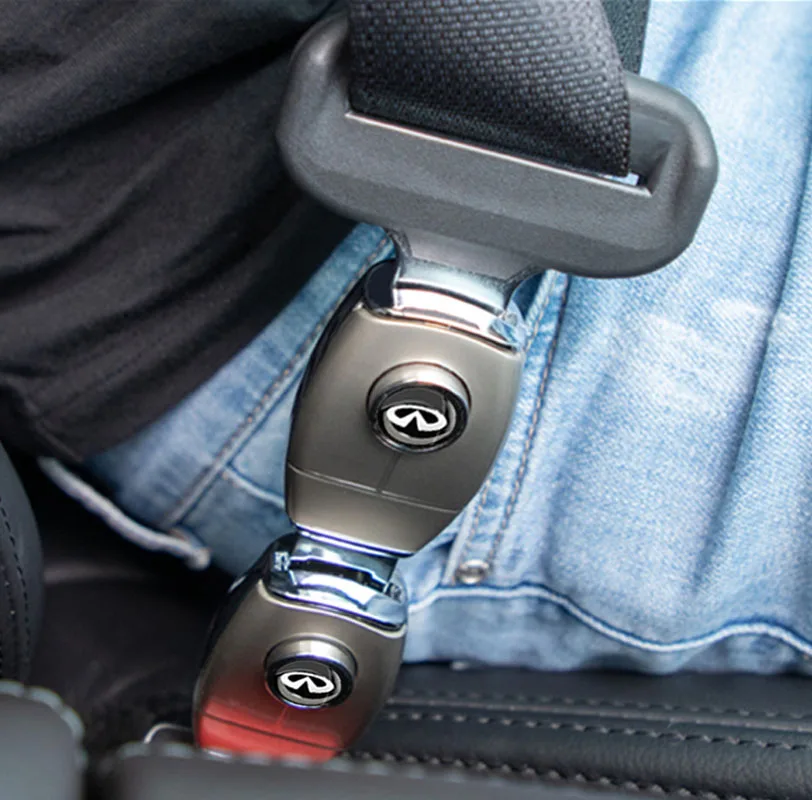 1pcs Car Seat Belt Buckle Extender Buckle Insert Plug Clip for Infiniti FX35 Q50 Q30 ESQ QX50 QX60 QX70 EX JX35 G35 G37 Style