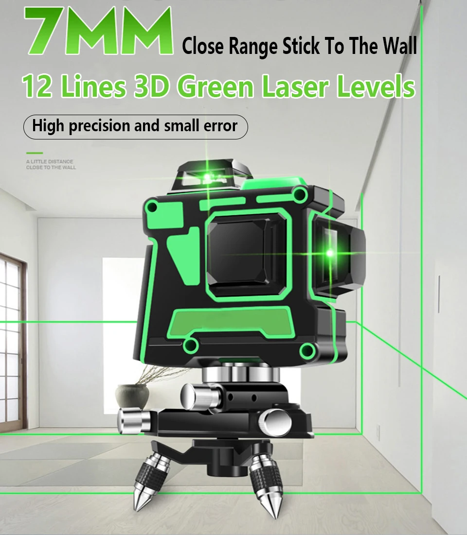 360 horizontal e vertical laser níveis cruz
