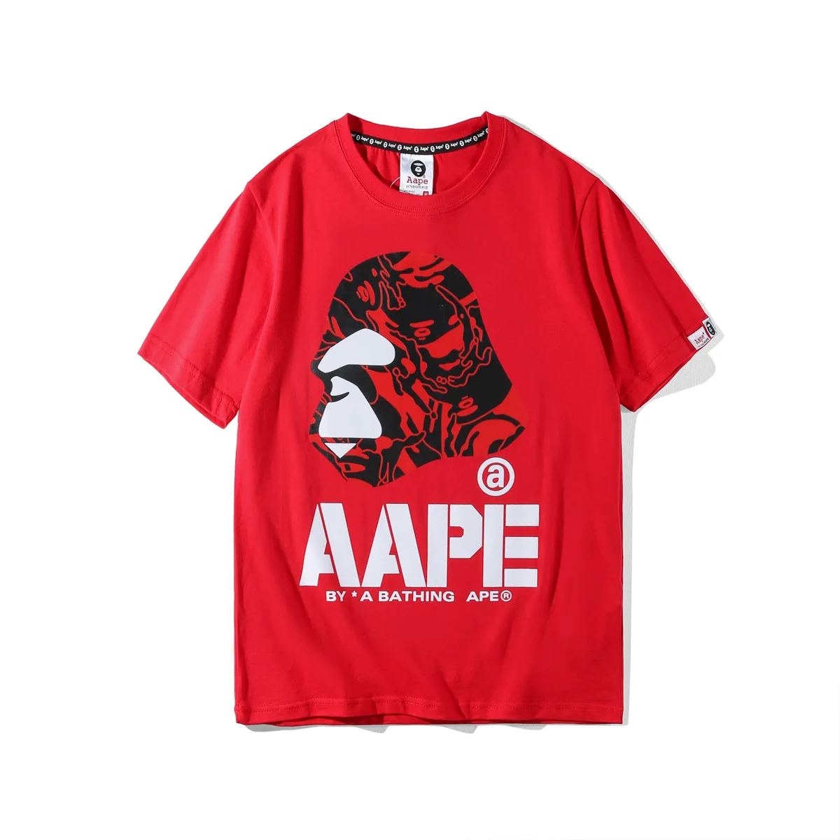 

Summer Men'S Wear Fashion Cartoon Printed Lettered Short Sleeve Men And Women Couples Casual round Neckline T-shirt