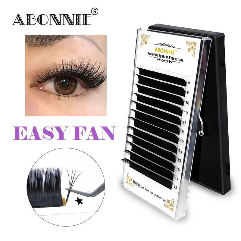

0.03/0.05/0.07/C/D 1 pcs New Arrived magic Eyelash Volume Easy To Make Fan Effect False Eyelash Blooming Faux Mink Lashes