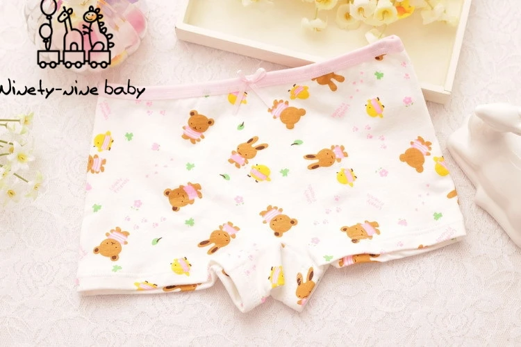 12Pcs Kids Cotton Panties Cute Cartoon Printing Underpants for Girls Children's Breathable& Comfortable Underwear Random Color
