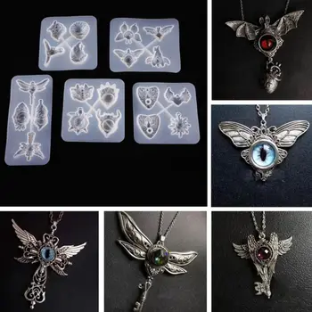 

Resin Crystal Epoxy Mold Devil's Eye Owl Semi-Three-dimensional Jewelry Casting Silicone Mould DIY Crafts Making Tools