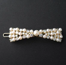 

18K Gold Plated Bowknot Pearl Hairpins Hair