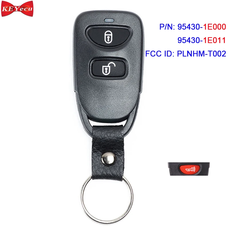KEYECU для Hyundai Accent 2010 Santa Fe 2011 2012 дистанционный брелок 315 МГц FCC ID: PLNHM T002 95430 1E000 1E011|Ключ