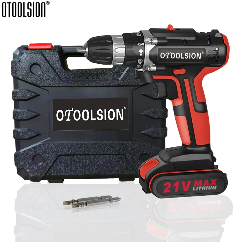 21V Variable Speed Electric Screwdriver Cordless Screwdriver Power Tools Drill Electric Screwdriver Drill With Drill Accessories (1)
