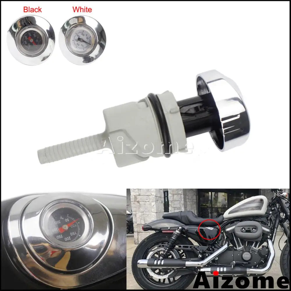 For Harley Sportster XL883C XL1200C Oil Temperature Dipstick Oil Plug Temp Gauge For Harley Sportster XL883C XL1200C Oil Temperature Dipstick Oil Plug Temp Gauge