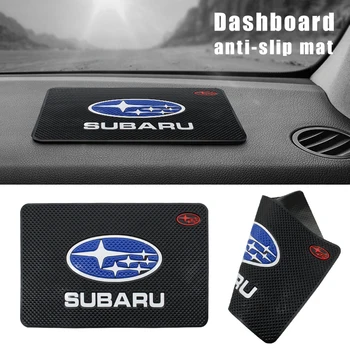 

Car styling anti-slip mat mobile phone holder magic matmulti-function instrument panel storage pad Emblem For Subaru accessories