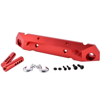 

1PC Aluminum Alloy Front Bumper Anti-collision Plate Bar with Hook for RC AXIAL SCX10 Car Model DIY Spare Upgrade Parts