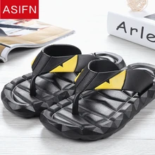 ASIFN/пляжные шлепанцы; летние мужские шлепанцы; повседневные мужские шлепанцы; нескользящие износостойкие удобные шлепанцы для маленьких пар