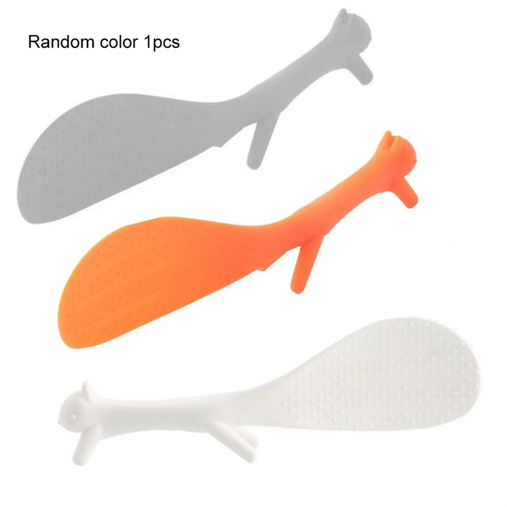 

Cute Style Squirrel Shape Non stick Rice Paddle Scoop Spoon Ladle Kitchen Tool Promotion New Arrival