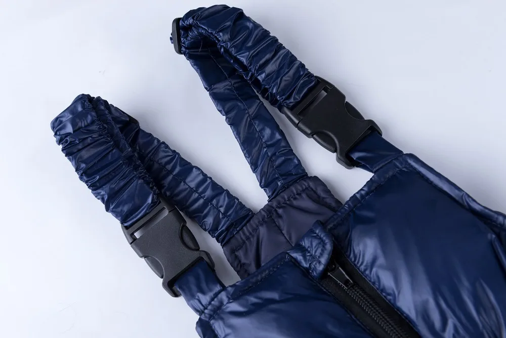 Детский утепленный комплект с курткой-пуховиком, Зимний короткий Детский комбинезон с капюшоном для мальчиков и девочек, комплект водонепроницаемой одежды из двух предметов теплое пальто для малышей