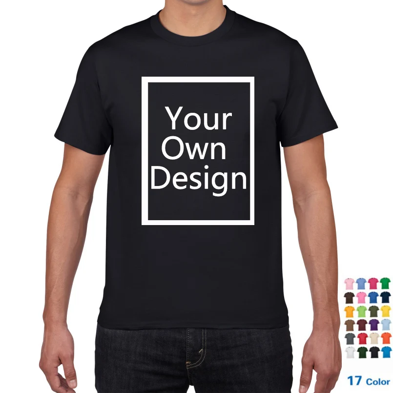 Your-OWN-Design-t-shirt-man-Brand-Logo-Picture-Custom-Men-tshirt-DIY ...