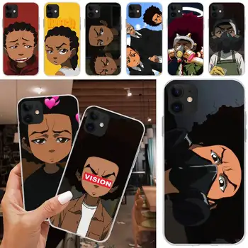 

LJHYDFCNB The Boondocks huey and riley Coque Shell Phone Case For iPhone 5C 5 5S SE 7 8 plus X XS XR XS MAX 11 11 pro 11 Pro Max