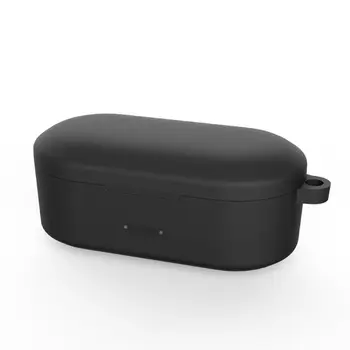 

Silicone Protective Case Full Cover Shell with Carabiner for QCY T1S/QS2 Headset