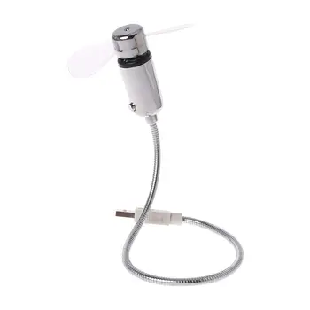 

Flexible Gooseneck USB LED Clock Fan with Real Time Display For Notebook PC