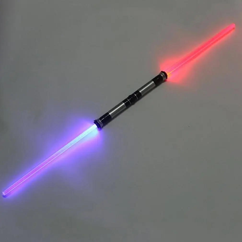 2-in-1 Lightsaber Creative LED Flashing Sword Cosplay Prop Funny Laser Sword Toy with Sound Luminous Children Toy