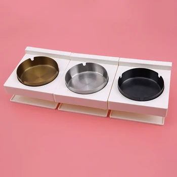 

Bathroom Ashtray Wall-Mounted Stainless Steel Ashtray Bathroom Cigarette Garbage Bag Rack Storage Rack Ashtray