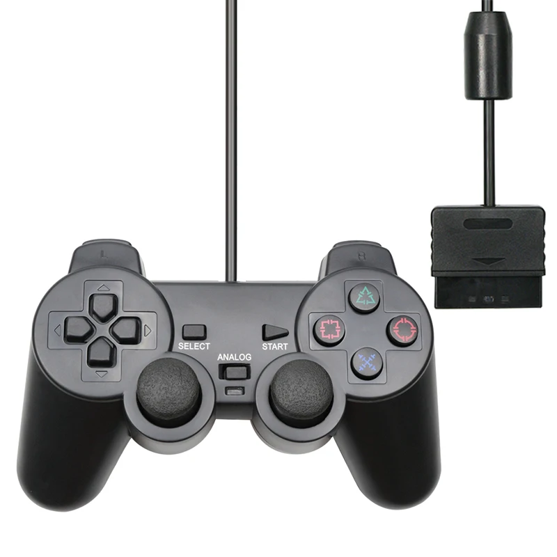 Wired Gamepad for Sony PS2 Controller for Mando PS2/PS2 Joystick for playstation 2 Vibration Shock Joypad Wired USB PC Controle 