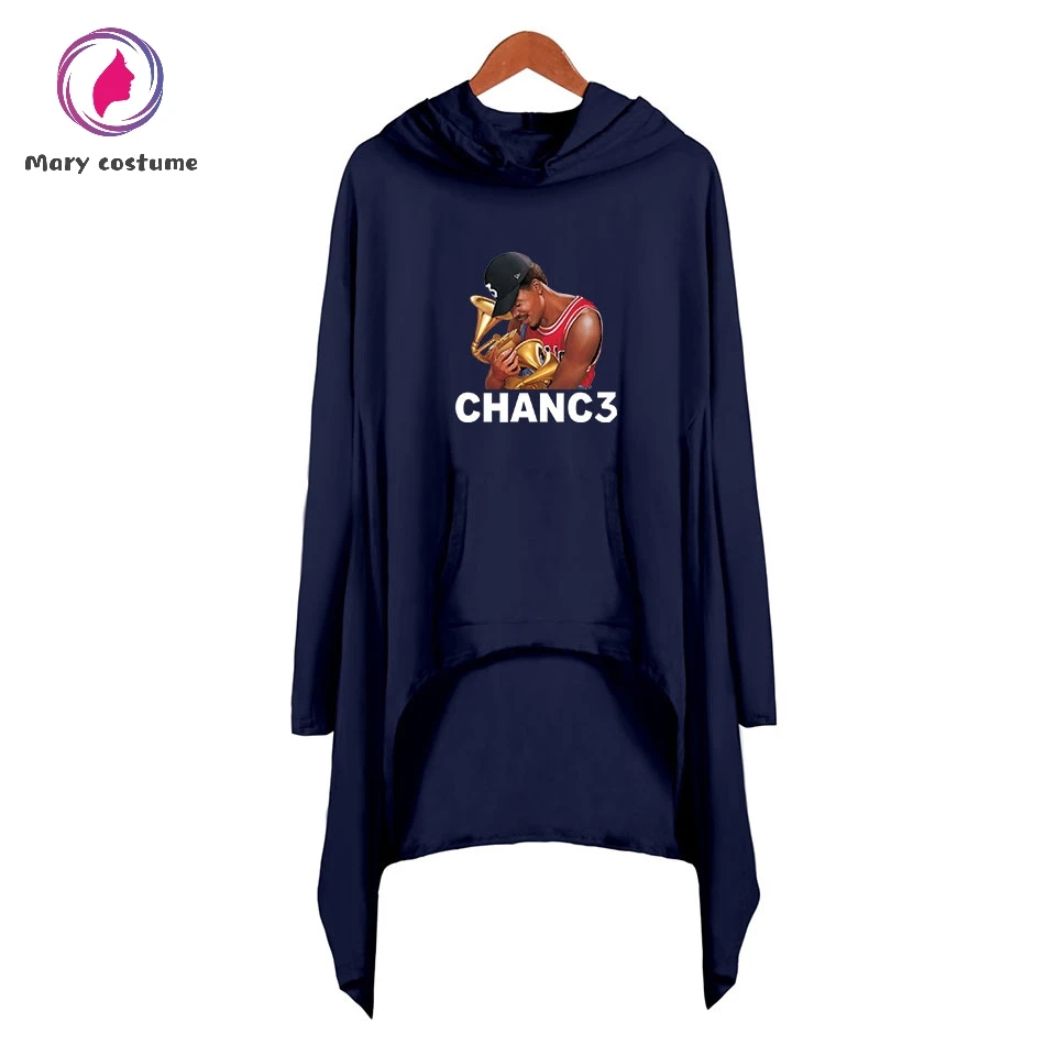 Chance The Rapper платье с капюшоном женское уличное платье с длинными рукавами тренд горячая Распродажа Досуг толстовки платье