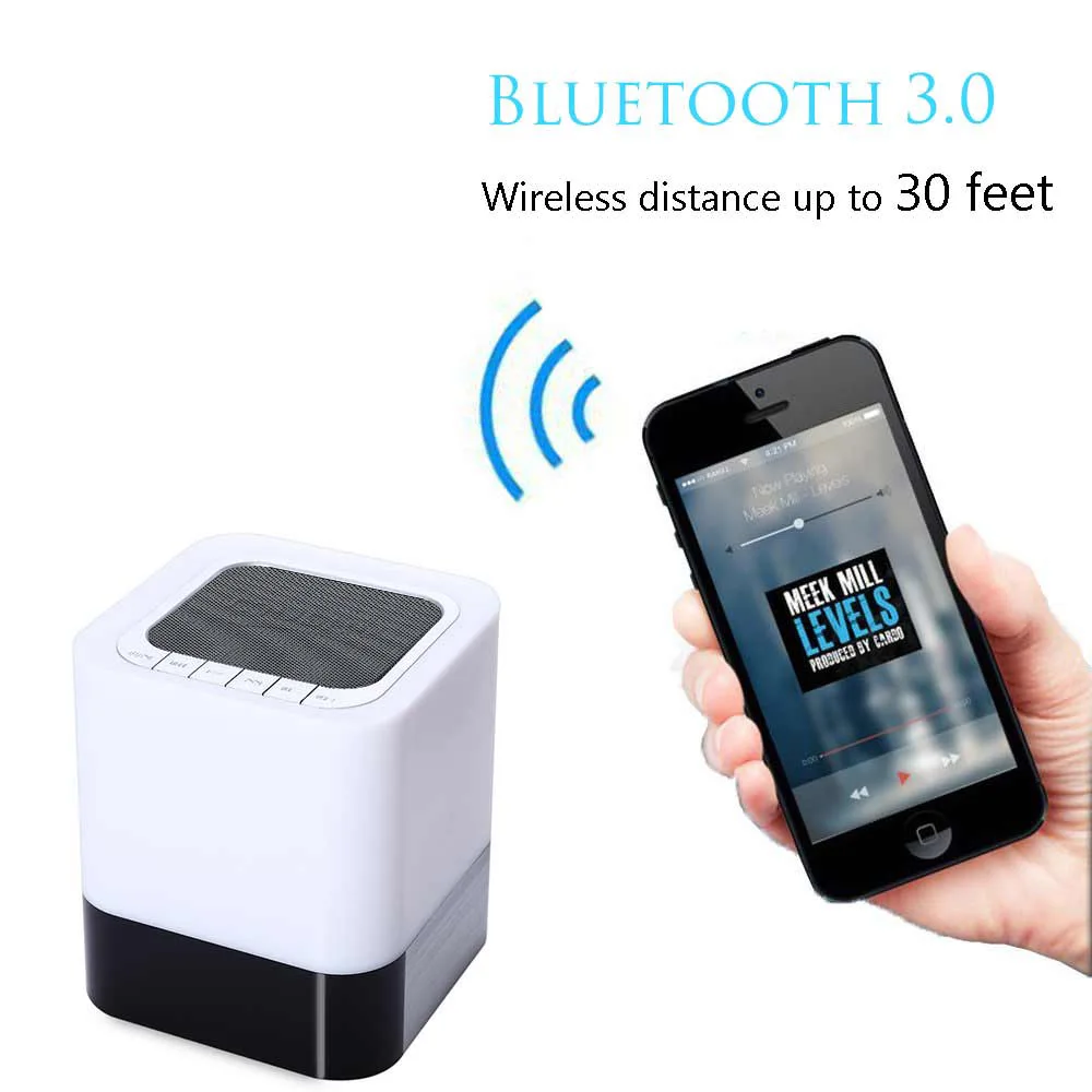 Мини светодиодный сенсорный Портативный Bluetooth Динамик DY-28 Беспроводной 3D стерео