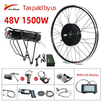 

Electric Bike Conversion Kit 48V 1500W Powerful Rear Motor Wheel 16/18/21AH Battery Lithium Battery 26" 700C 27.5'' Bicycle Kit