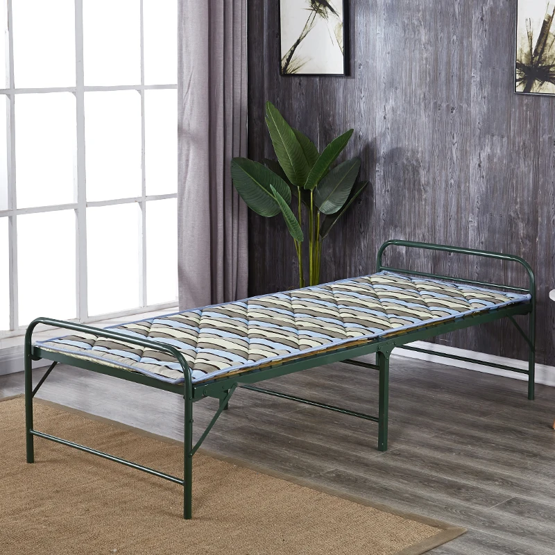 

Folding Bed Single Simple Office Siesta Bed Marching Adult Siesta Bed Reinforced Bamboo Bed Double Bed Escort Bed
