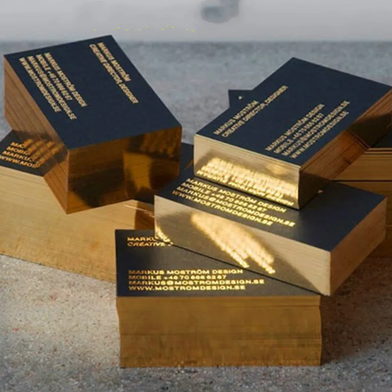 

high grade business card hot stamping name card embossing free design