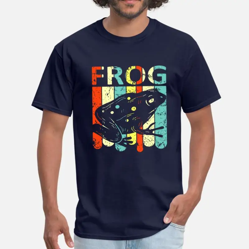 Men-Navy Blue Персонализированные Лягушки футболка для мужчин и женщин круглый воротник Harajuku футболка мужская большой размер 3xl 4xl 5xl мужской поп Топ тройник - Цвет: Men-Navy Blue