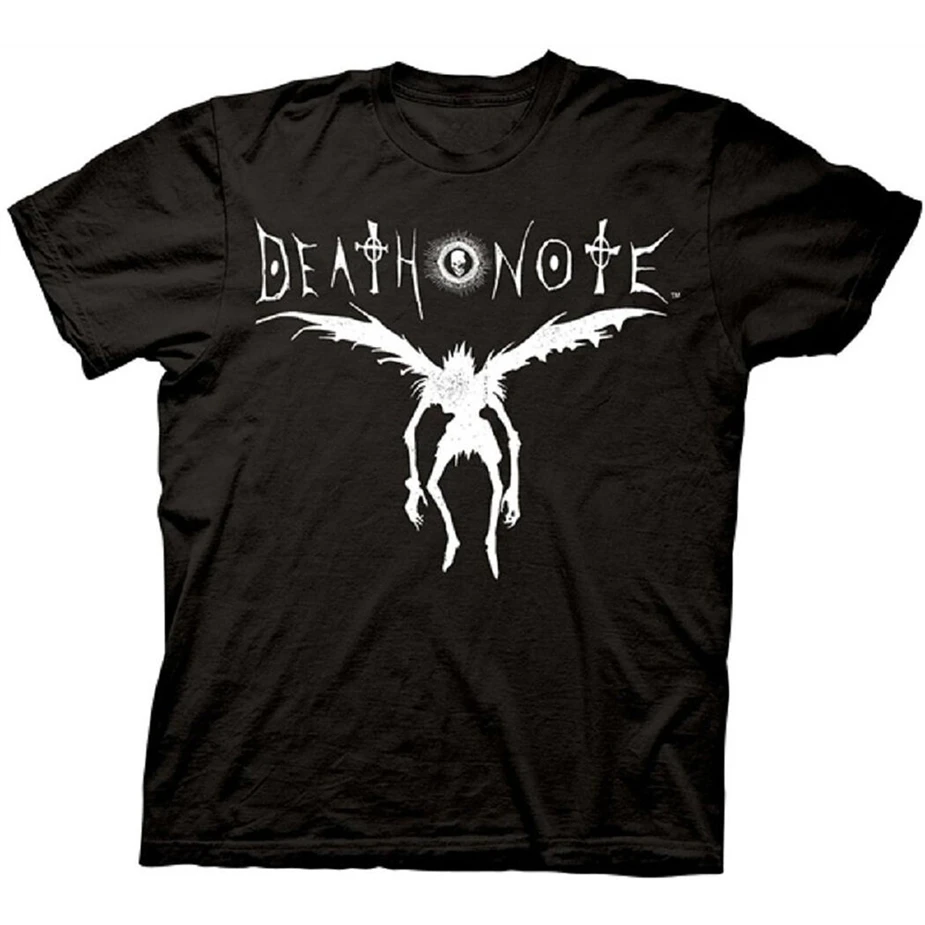 Летняя футболка с круглым вырезом Death Note Ryuk Silhouette | Мужская одежда