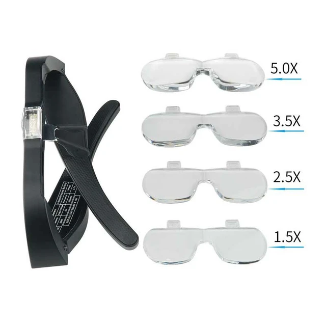 2 Led Glasses Magnifier Magnifying Glass  Magnifying Glasses Lights -  Surgical - Aliexpress