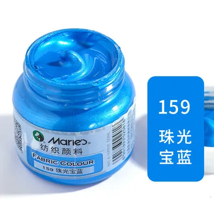 50ml handmade diy colorful fluorescent textile fiber paint painted clothes dye waterproof t-shirt shoes graffiti crafts painted - Цвет: 159