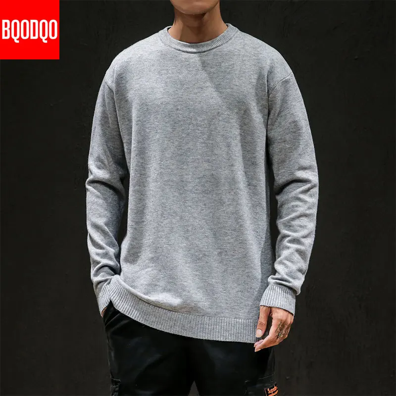  Fleece Jumper Sweaters Men PLUS SIZE Fashion Warm Autumn Winter Japanese Army Sweater Black Knitted