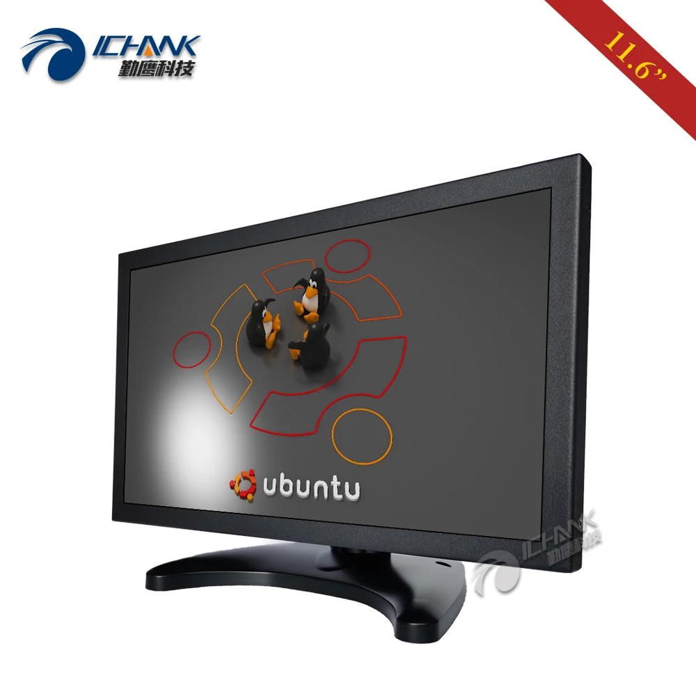 ZB116TC-253L/11," 12" дюймовый широкоформатный 1920x1080p ips HDMI USB Поддержка Linux Ubuntu Raspbian Debian сенсорный ЖК-экран ПК монитор