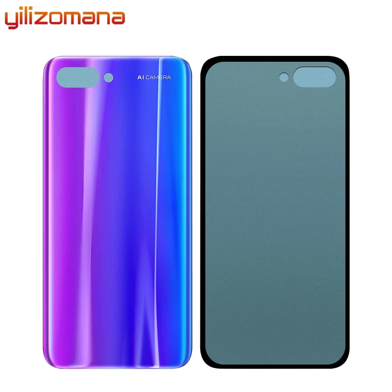 YILIZOMANA задний стеклянный корпус для huawei Honor 10 задняя крышка Запасные части крышка батареи задняя дверь
