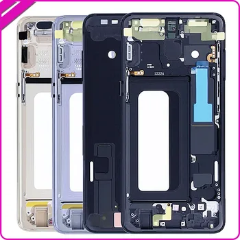 

5pcs For Samsung Galaxy A8 2018 A530 A530F Back Faceplate With Side Buttons Parts LCD Front Frame Middle Housing Bezel Chassis